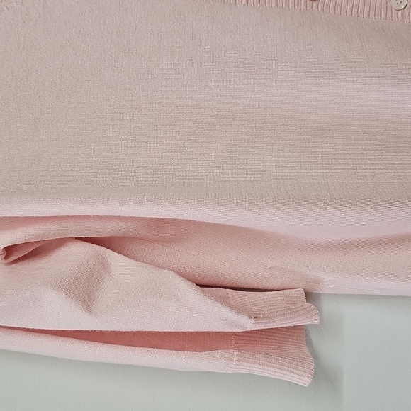 Burberry Cardigan, Pink, Silk Cotton Cashmere, Size XL - Picture 3 of 11